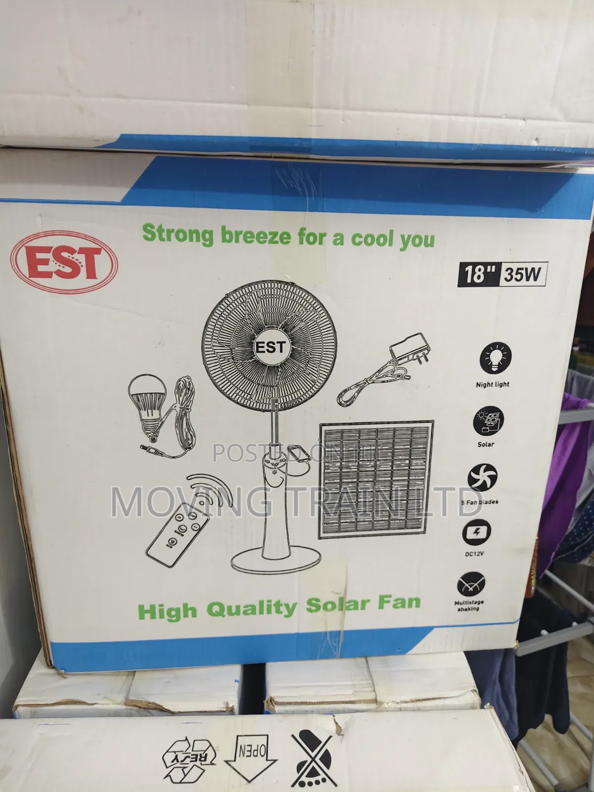 Solar Powered and Electrical Fan
