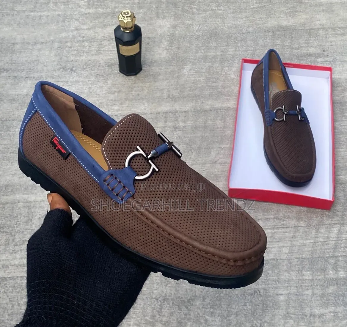 Mens Nubuck Breathable Loafers Shoes
