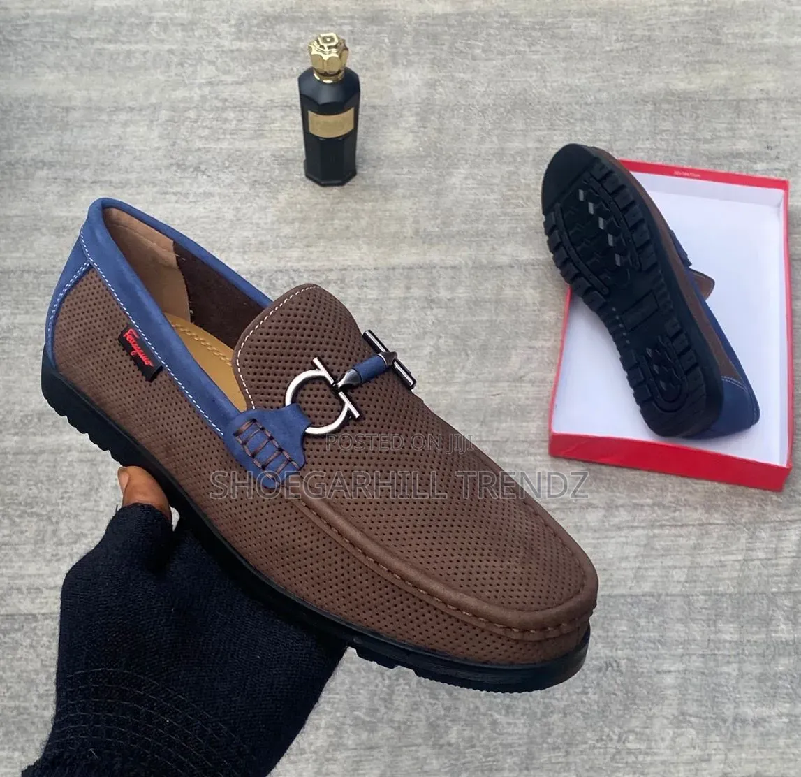 Mens Nubuck Breathable Loafers Shoes