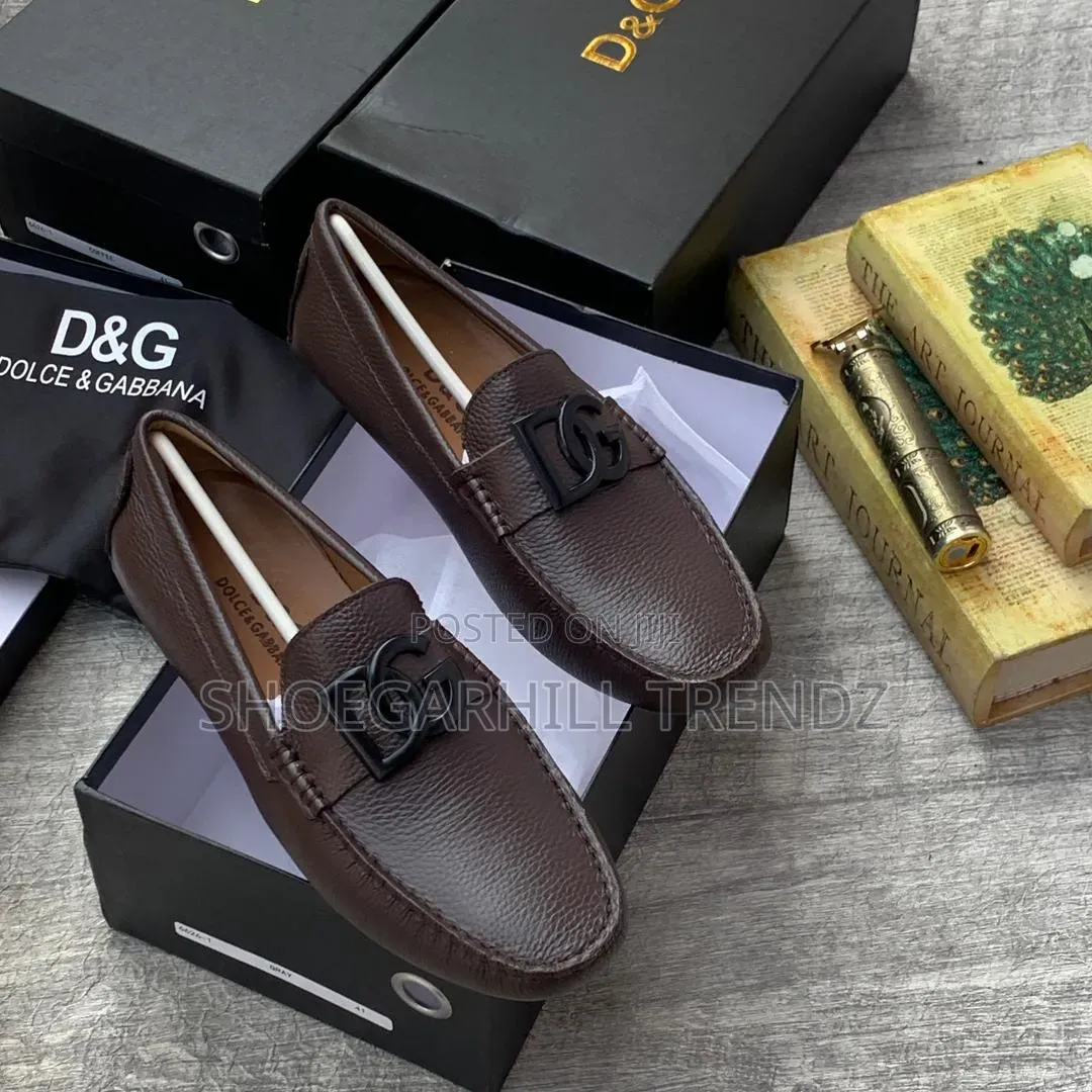 Men Shoes Leather Drivers Loafers D G in 4 Colours