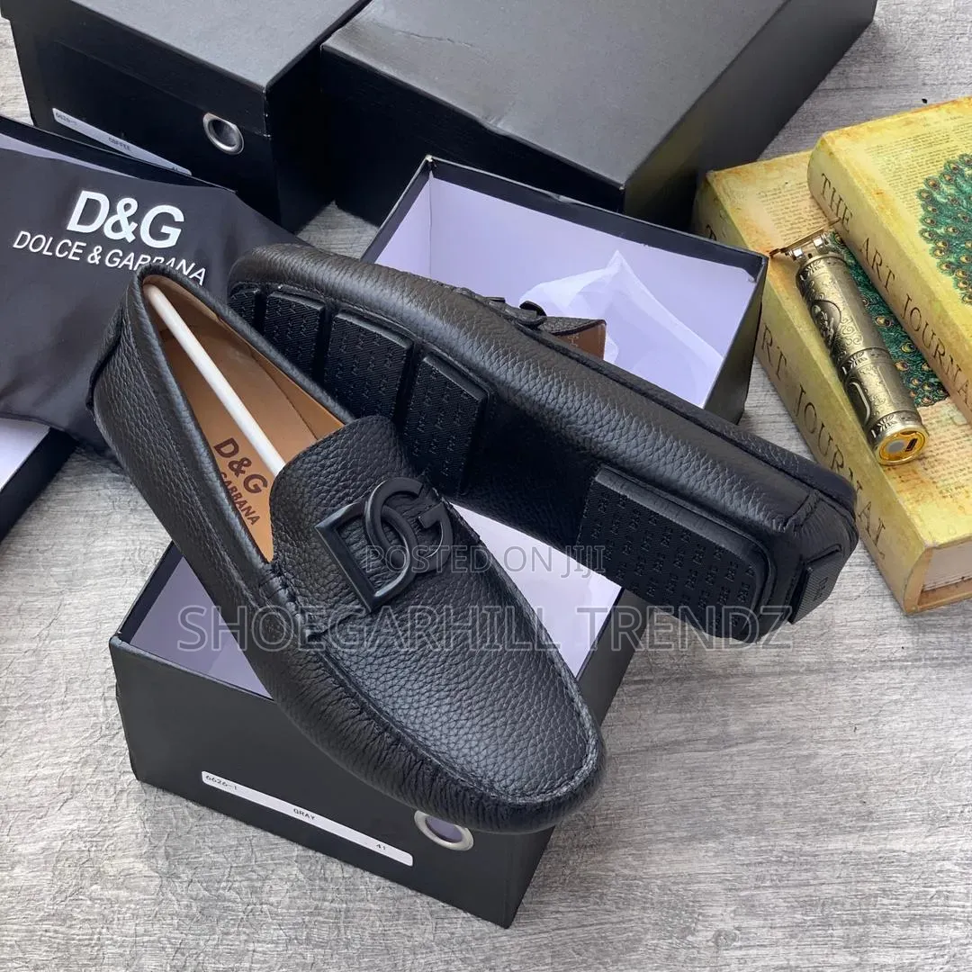 Men Shoes Leather Drivers Loafers D G in 4 Colours
