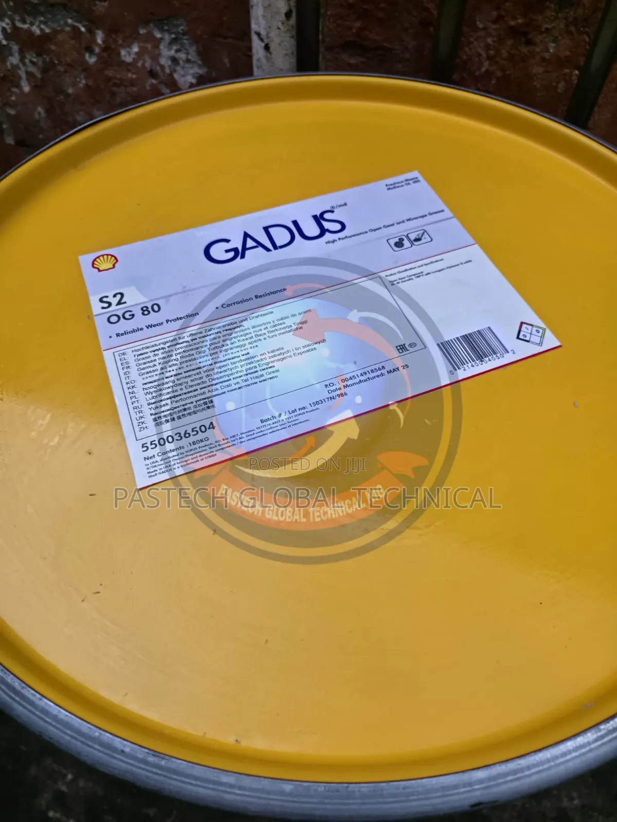 Shell Gadus S2 Og 80// Industrial High Pressure Grease