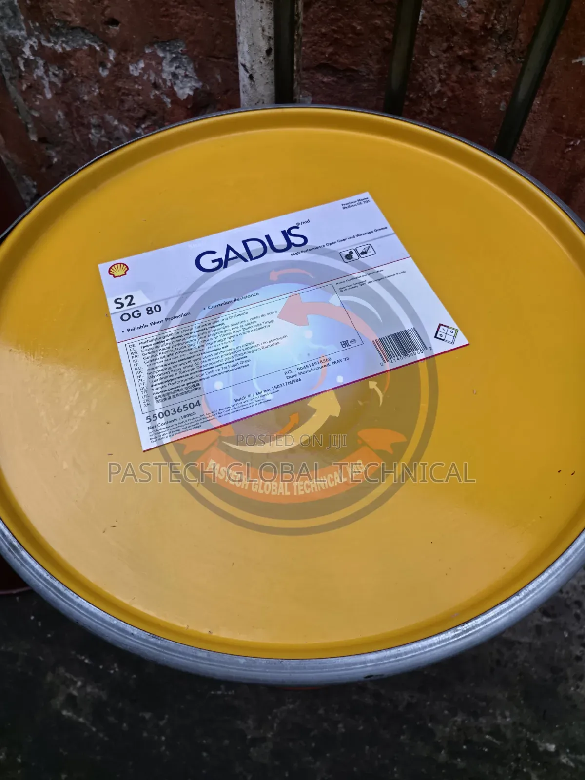 Shell Gadus S2 Og 80 High-performance Industrial Grease [180kg]