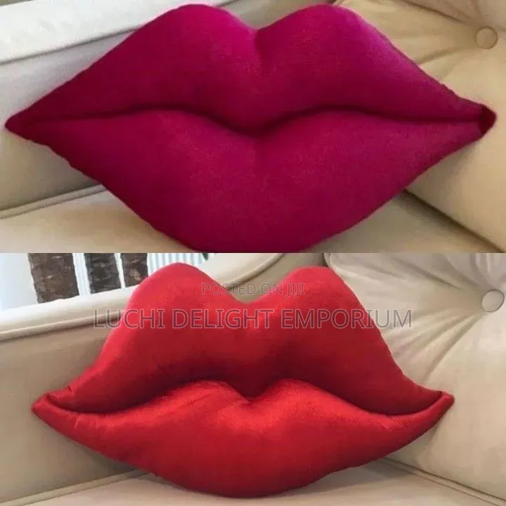 Hot Sexy Velvet Lip Throw Pillows