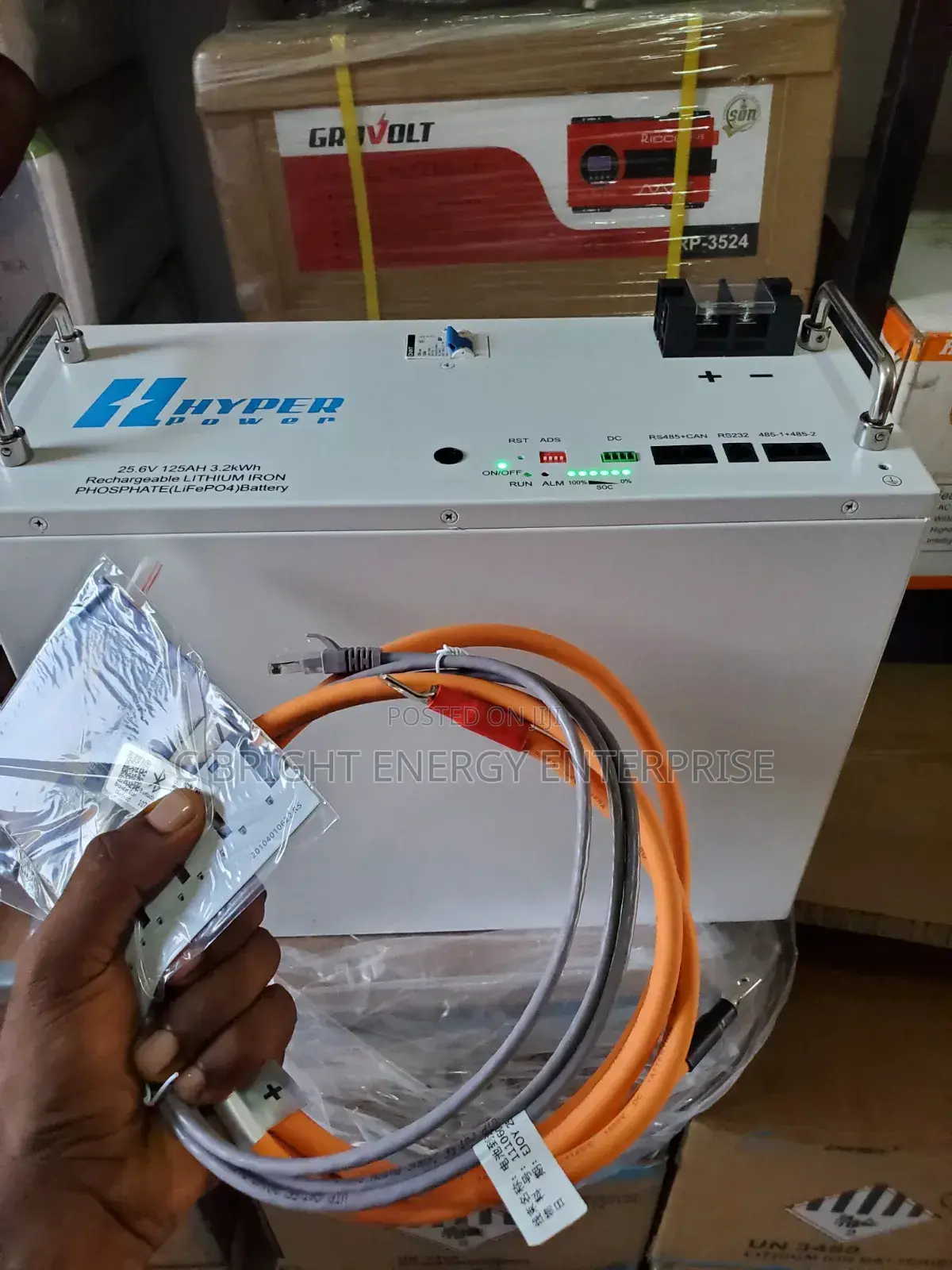 3.2kwh 25.6v 125ah Hyper Power Solar Lithium Battery