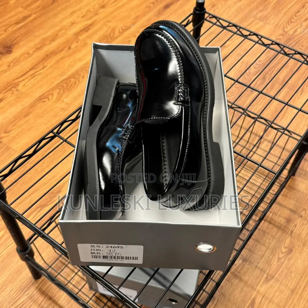 Original FDCP Black Patent Loafers Shoes Collections