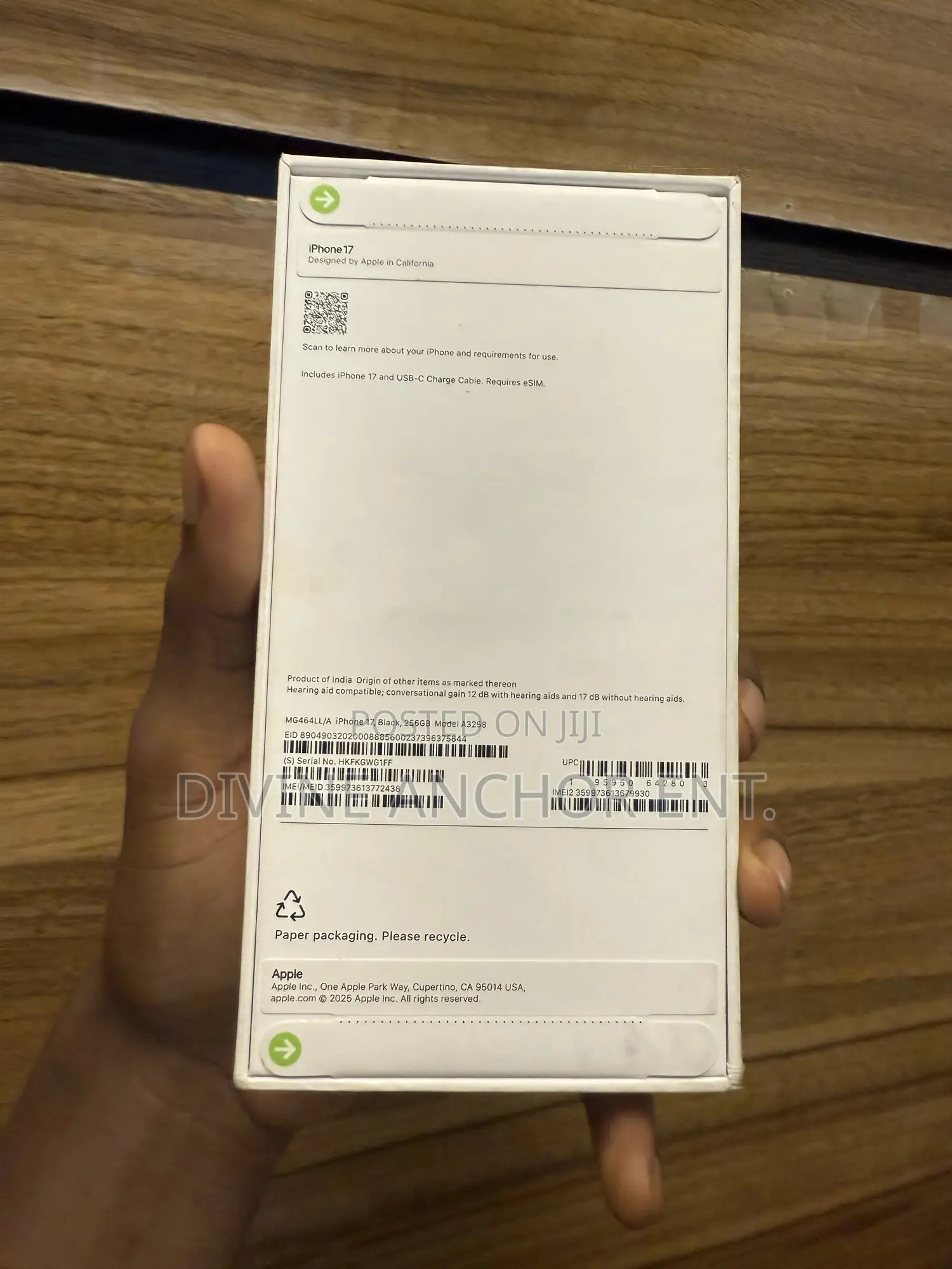 New Apple iPhone 17 256 GB Black