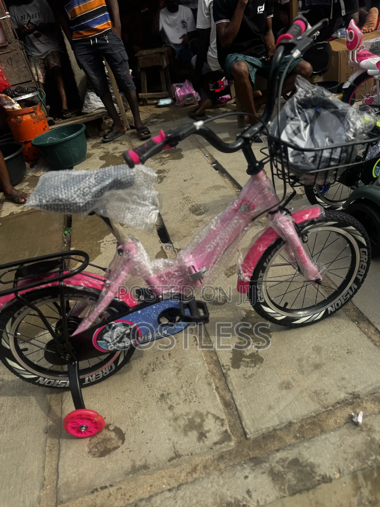 Pink Foldable Universal Kids' Bicycle