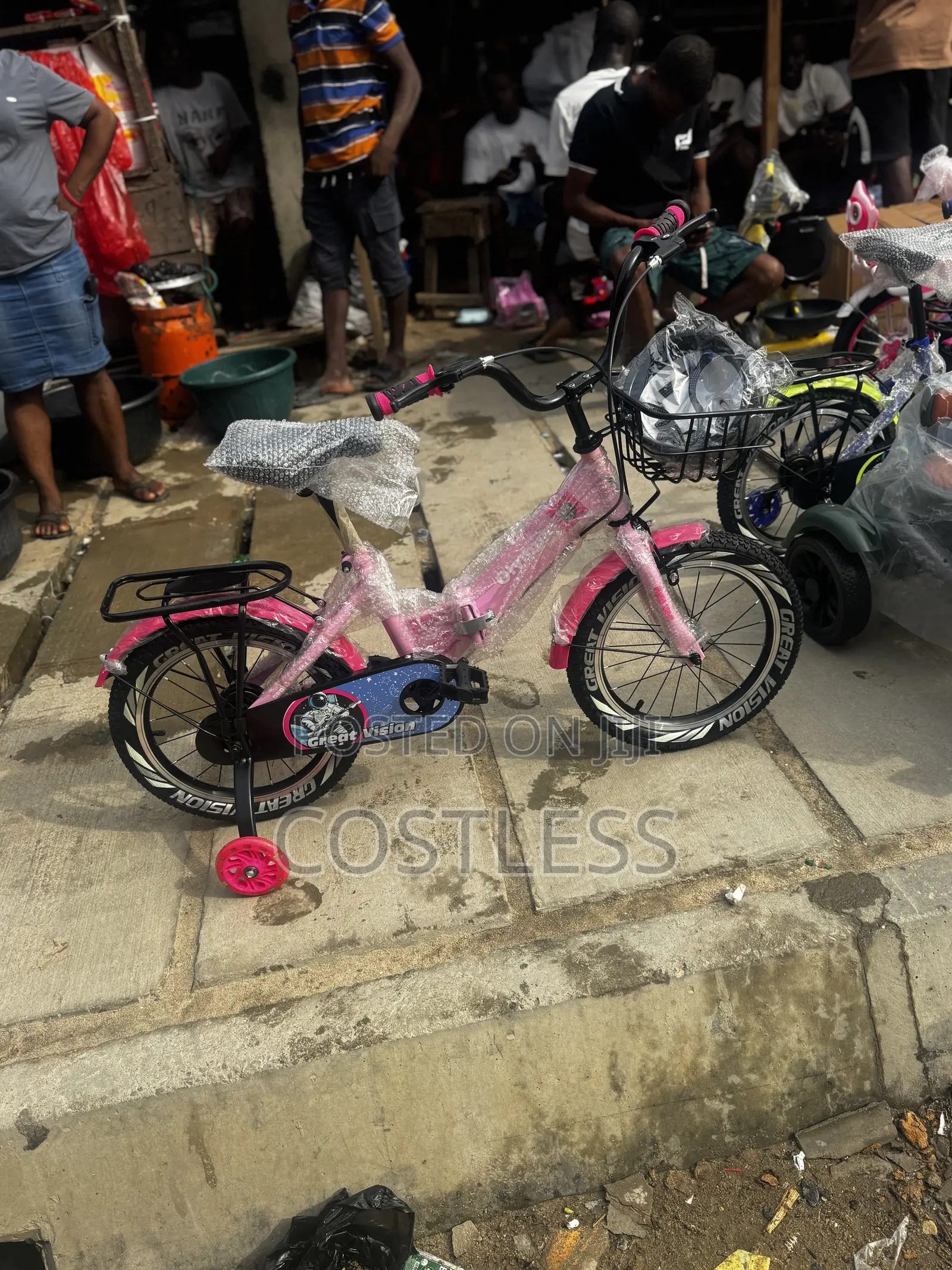 Pink Foldable Universal Kids' Bicycle