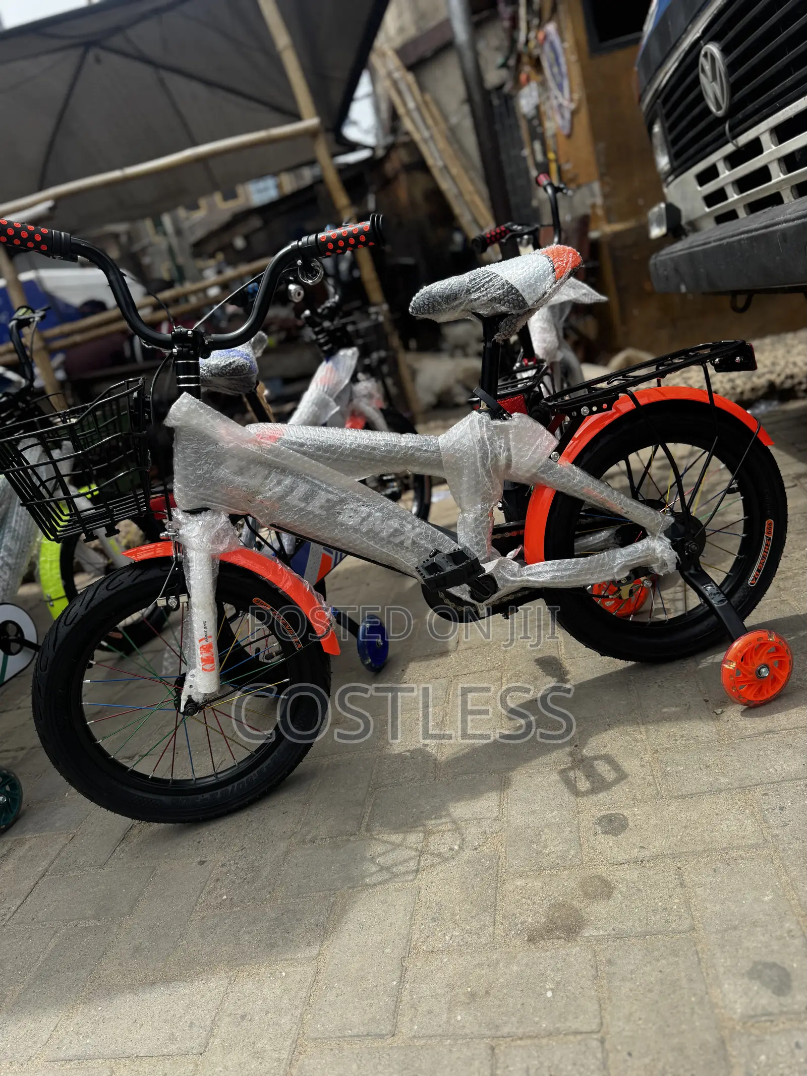 Kids Generic BMX-Style Bicycle With Training Wheel