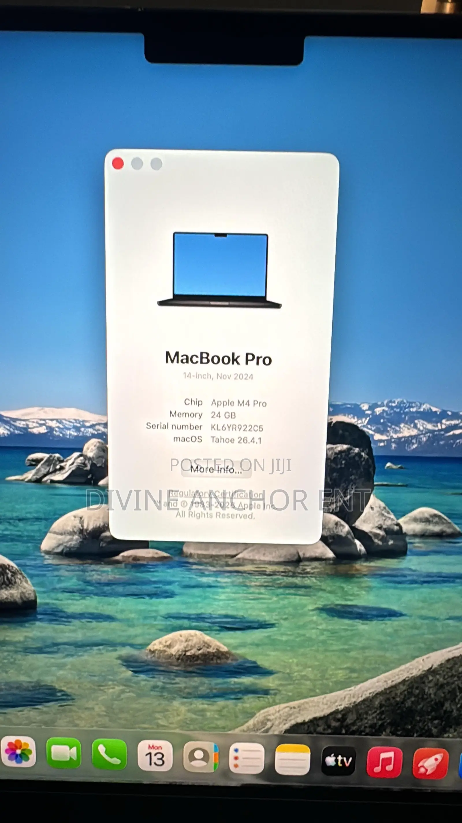 Apple MacBook Pro 2024 M4 Pro 14-inch 24GB Apple M4 Pro SSD 512GB