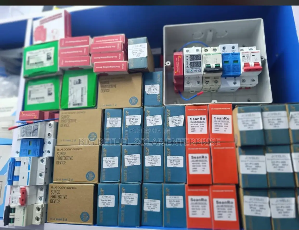 All Kind of Protective Devices Is Available Breakers Dc Surge Avs Etc