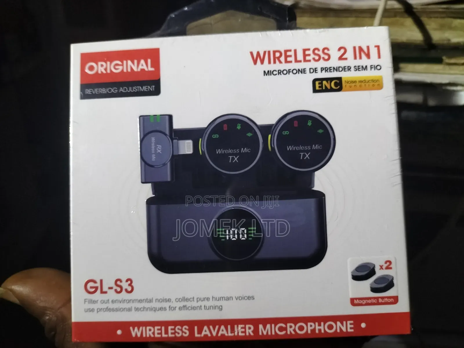 Wireless 2-in-1 Lavalier Microphone System. [1]