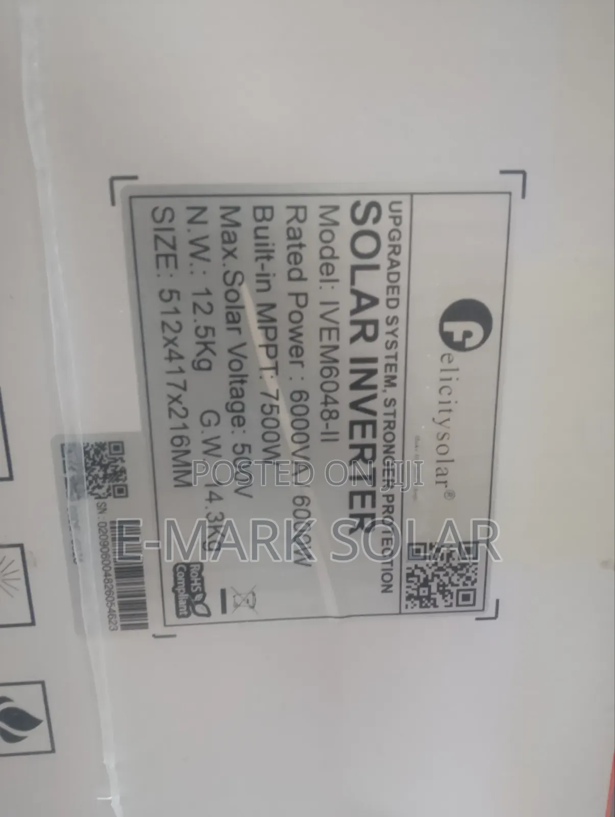 6kva 48v Felicity Hybrid Solar Inverter Now Available and Very Good