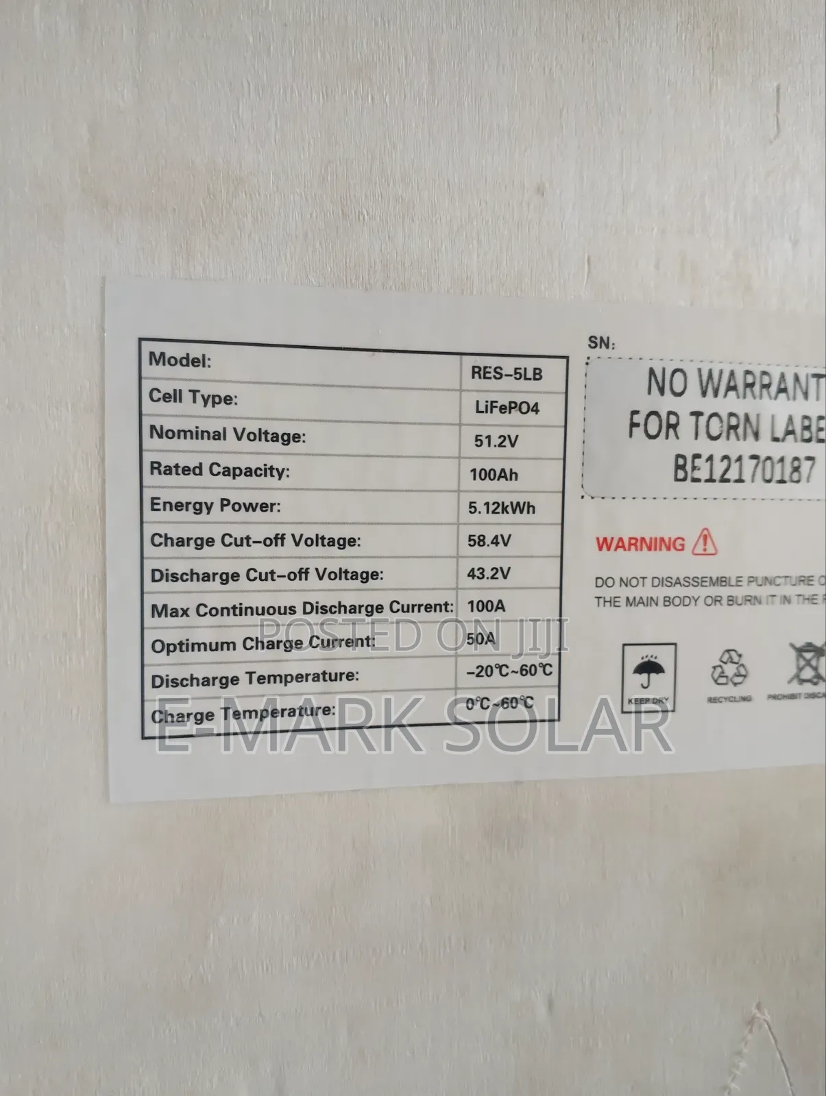 Hyper Power 5kwh 48v Solar Lithium Ion Batteries Available Now Call Us