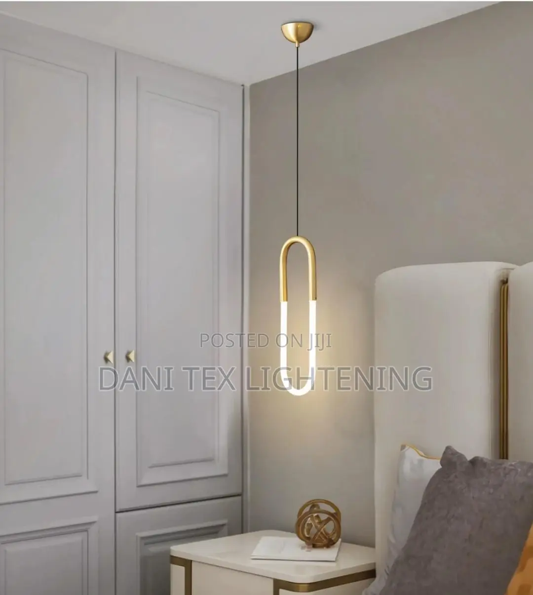 Bedroom Bedside Lamp Led Pendant Light for Living Room Adjustable
