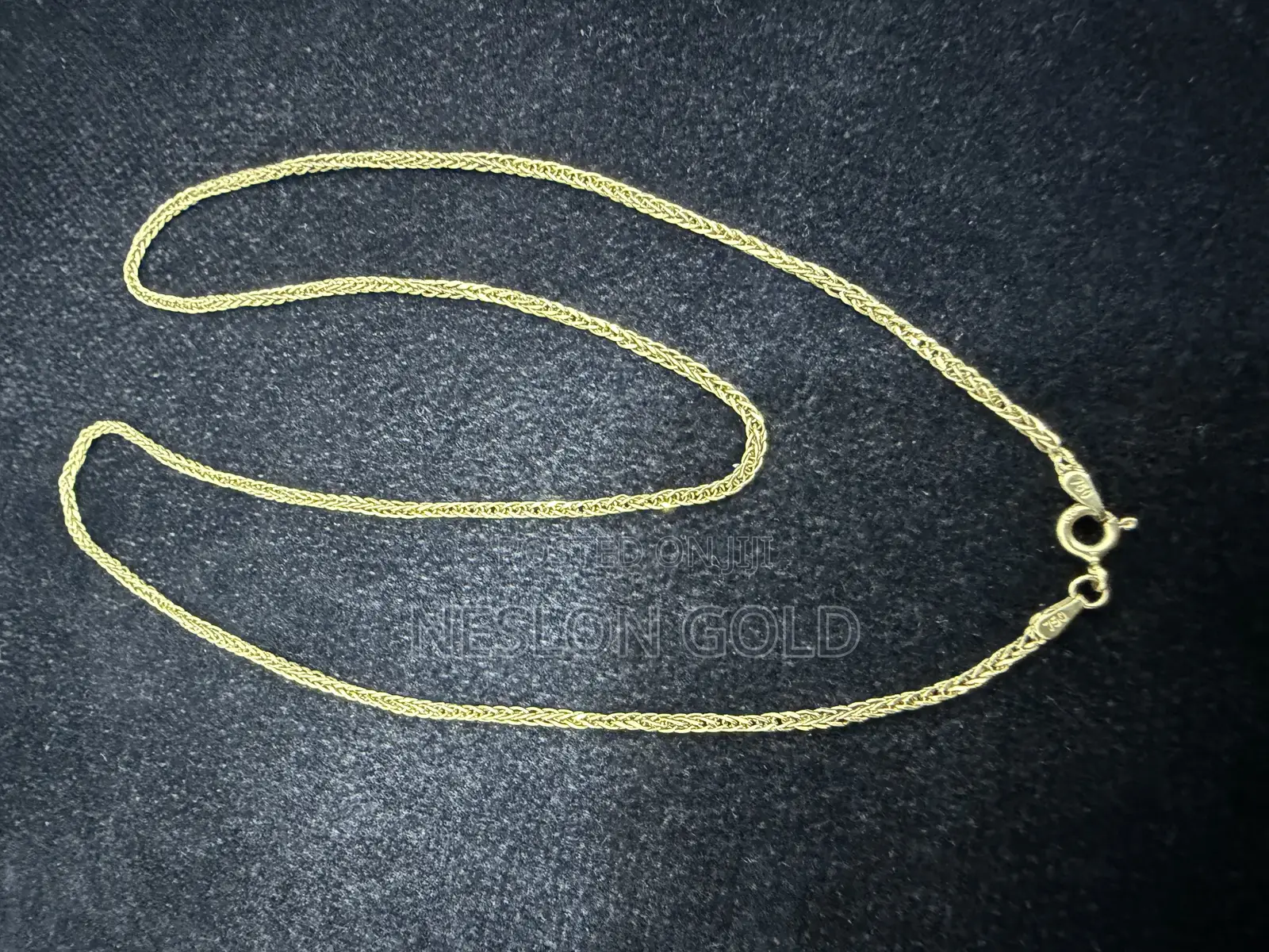 Italy 750 Tested 18karat Gold Necklace Franco Design