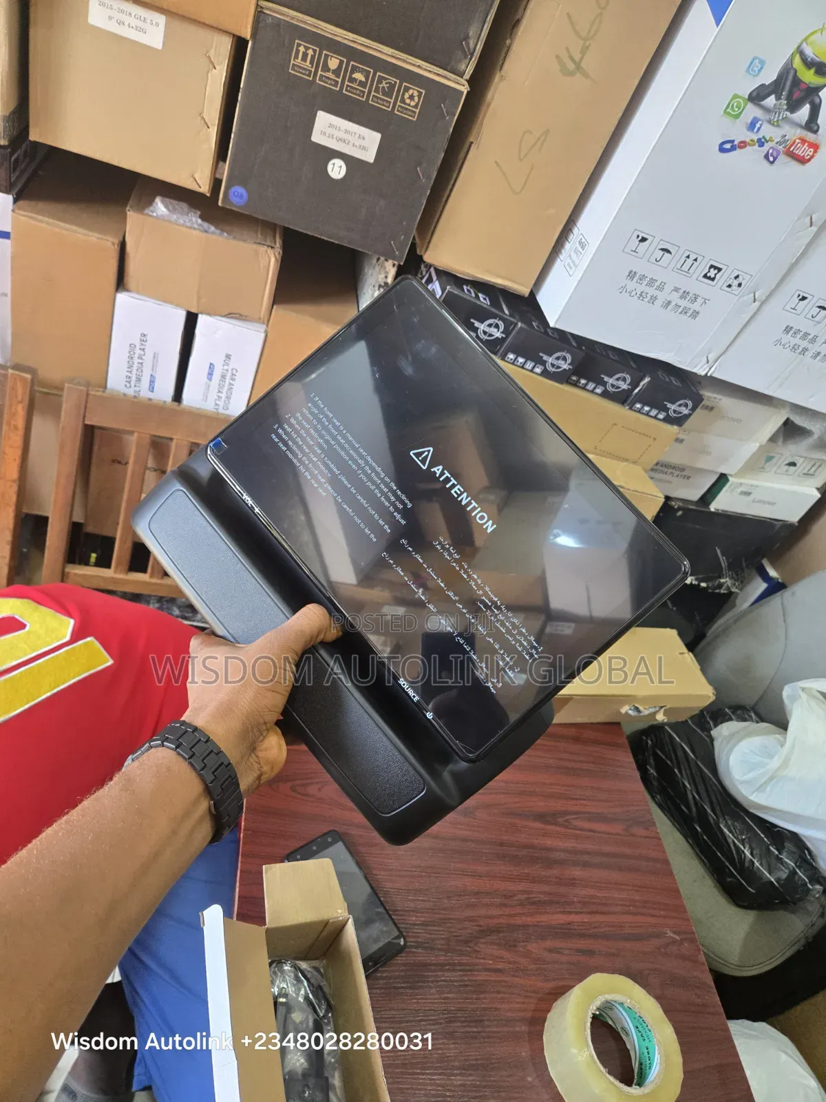 Follow Come Headrest Android for Toyota Land Cruiser 2022-2025 Direct