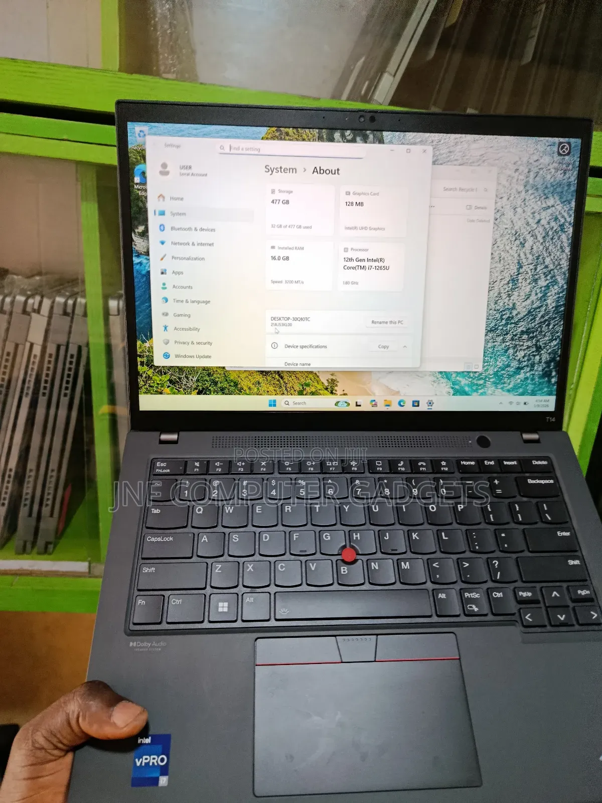 Laptop Lenovo ThinkPad X13 Gen 4 16GB Intel Core i7 SSD 512GB