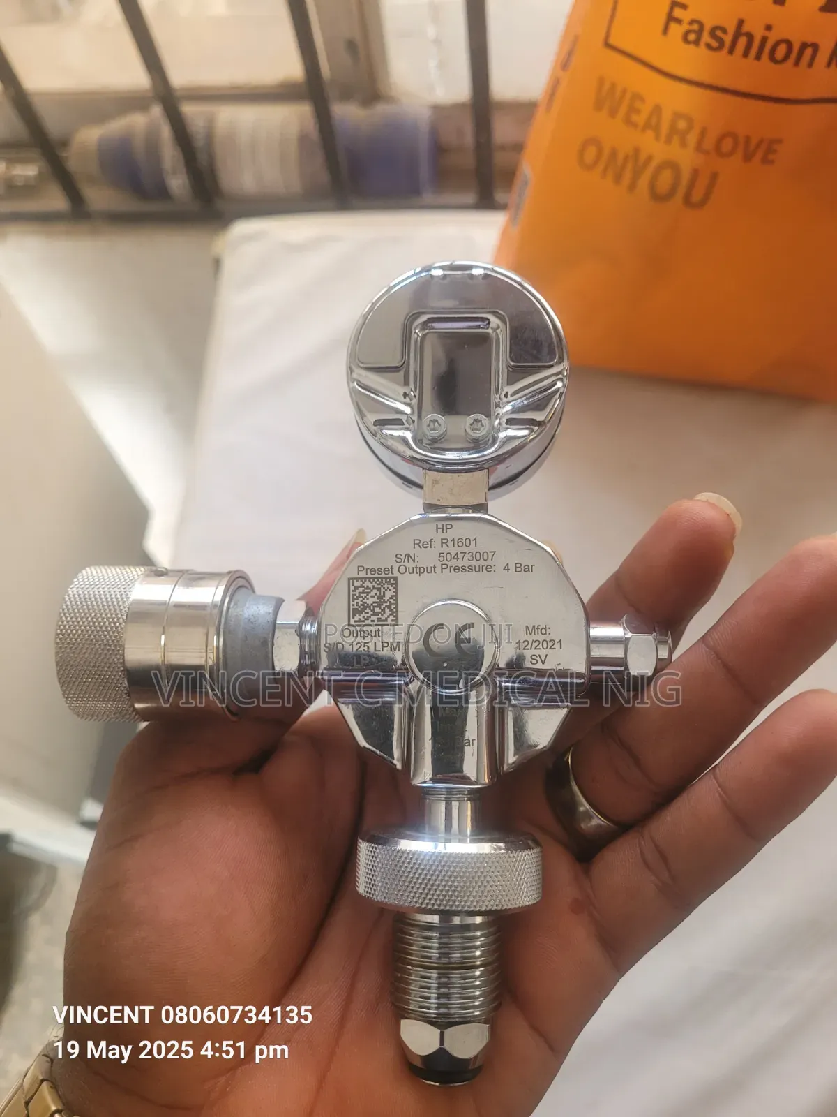 Oxylitre Medical Oxygen Regulator O2