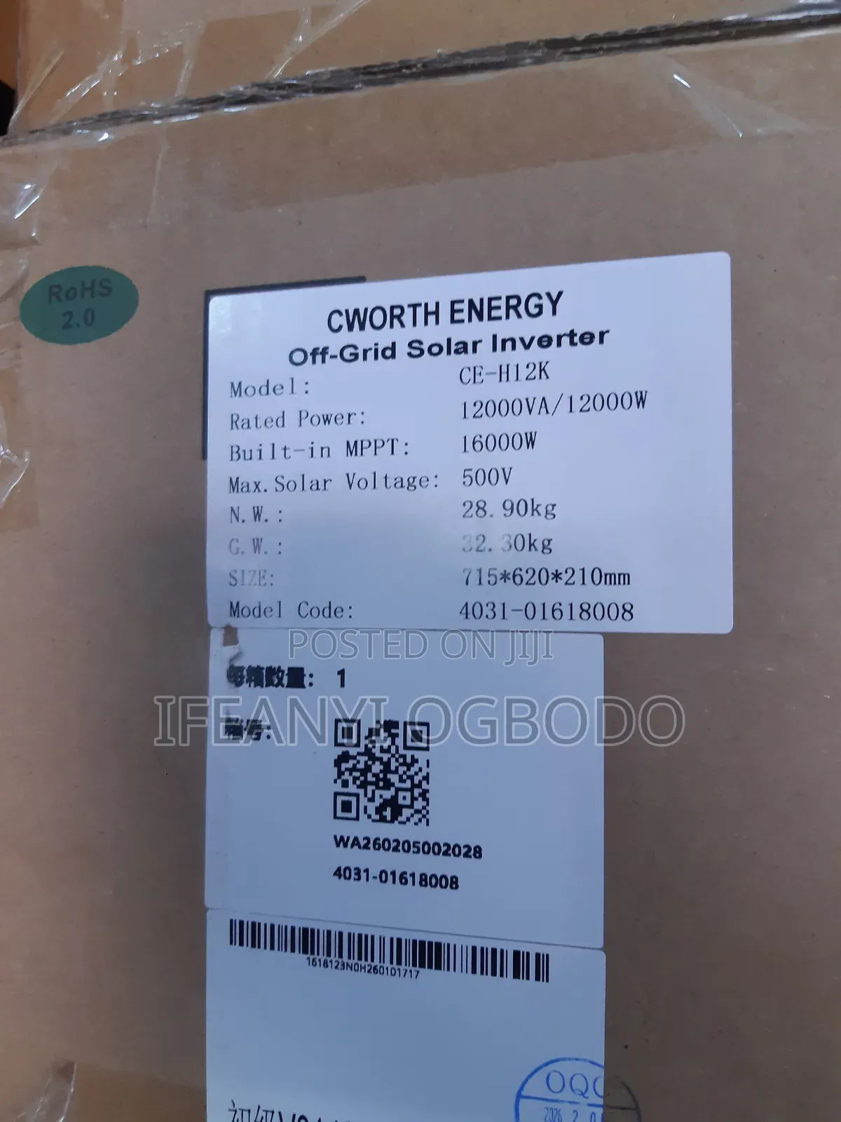 12kva 48v Hybrid Cworth