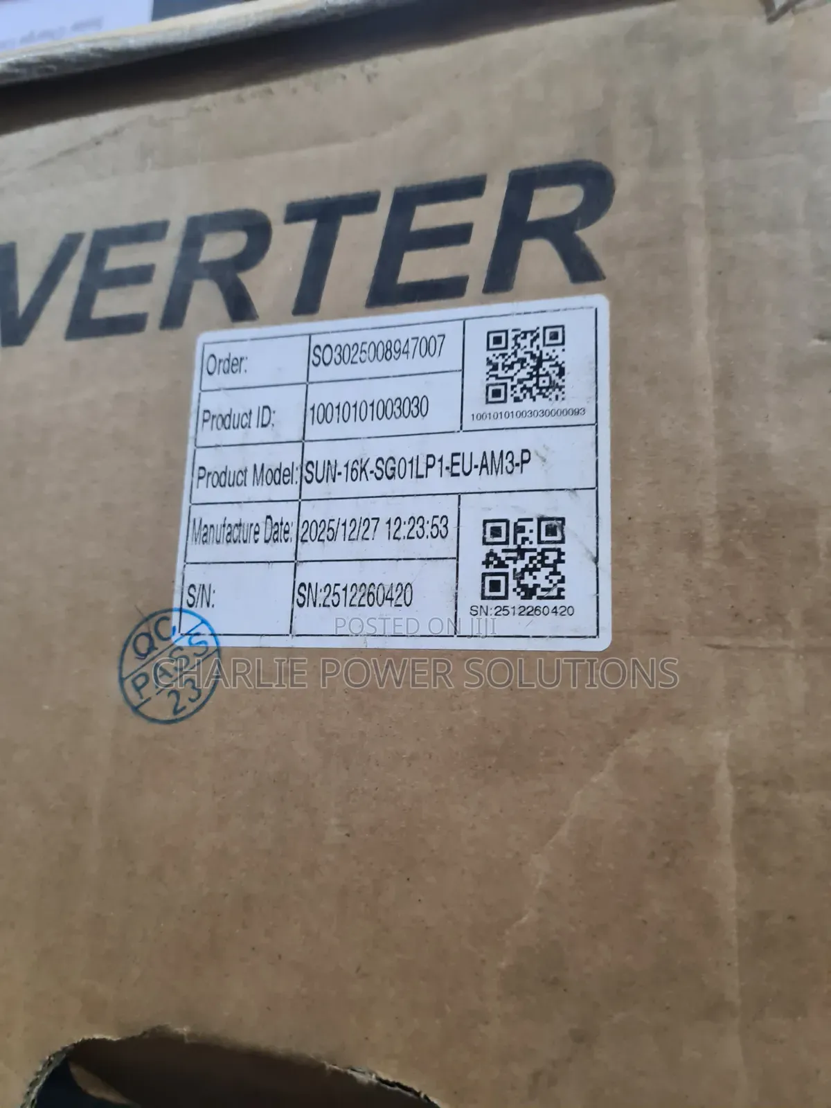 16kva 48v Deye Hybrid Solar Inverter