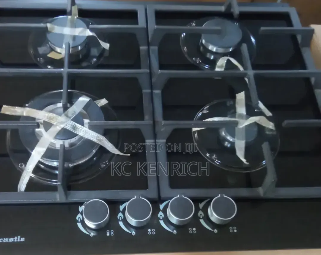 Gas Hob Glass 4 Burner Gas Cooker