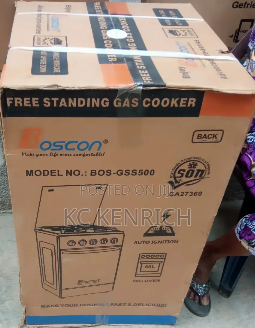Boscon 4 Burner Standing Cooking Gas With Oven