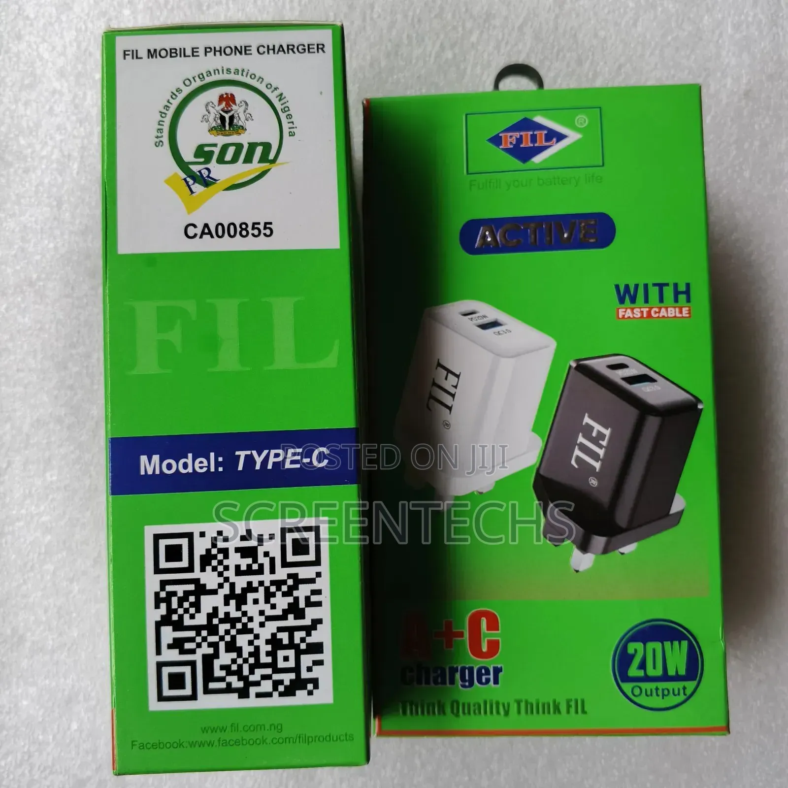 Original Fil 20watts Pd Type-c Mobile Phone Charger