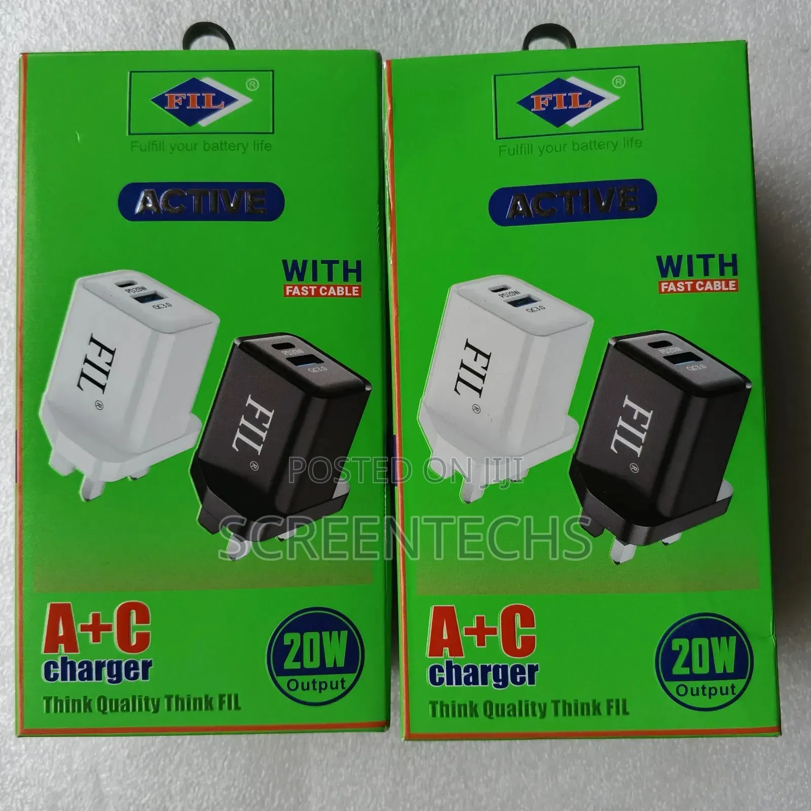 Original Fil 20watts Pd Type-c Mobile Phone Charger