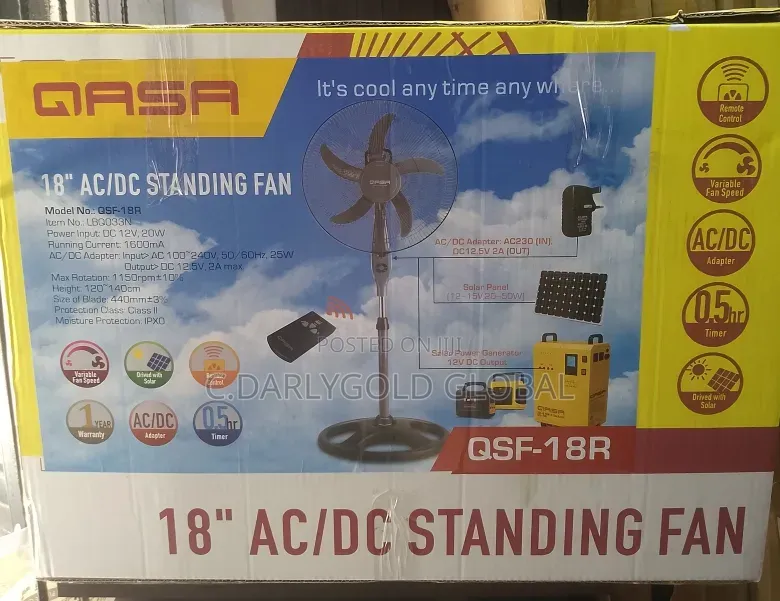 18inches Ac/Dc Qasa Standing Fan