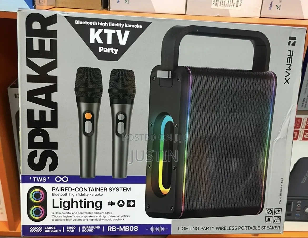 RGB "Tws" Bluetooth High Fidelity Karaoke KTV Party With Mic