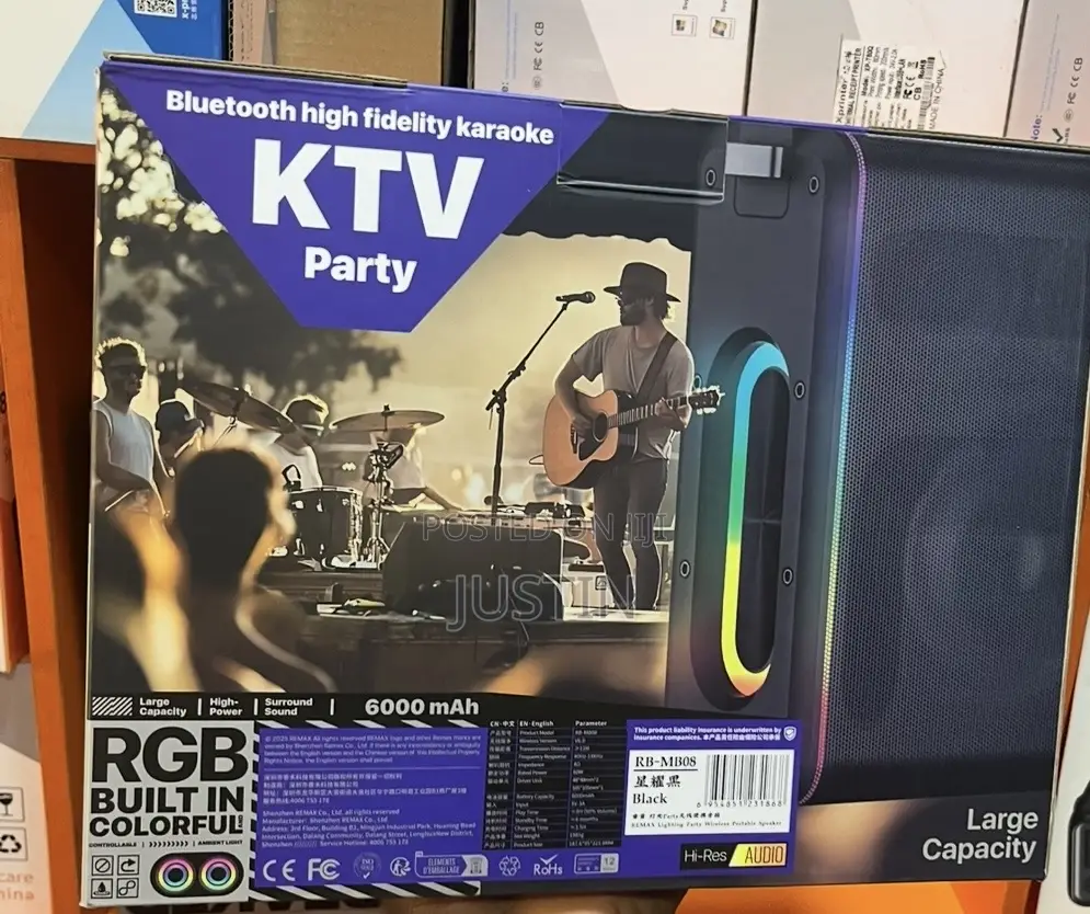 RGB "Tws" Bluetooth High Fidelity Karaoke KTV Party With Mic