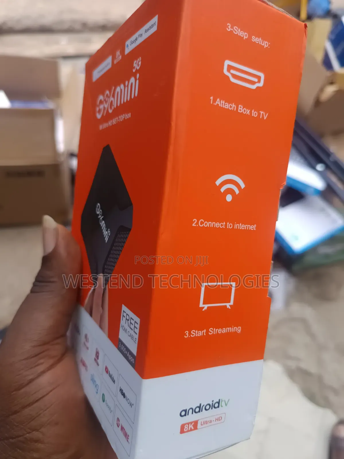 5g Android Tv Box Display Android 14.0 8gb/128gb Storage