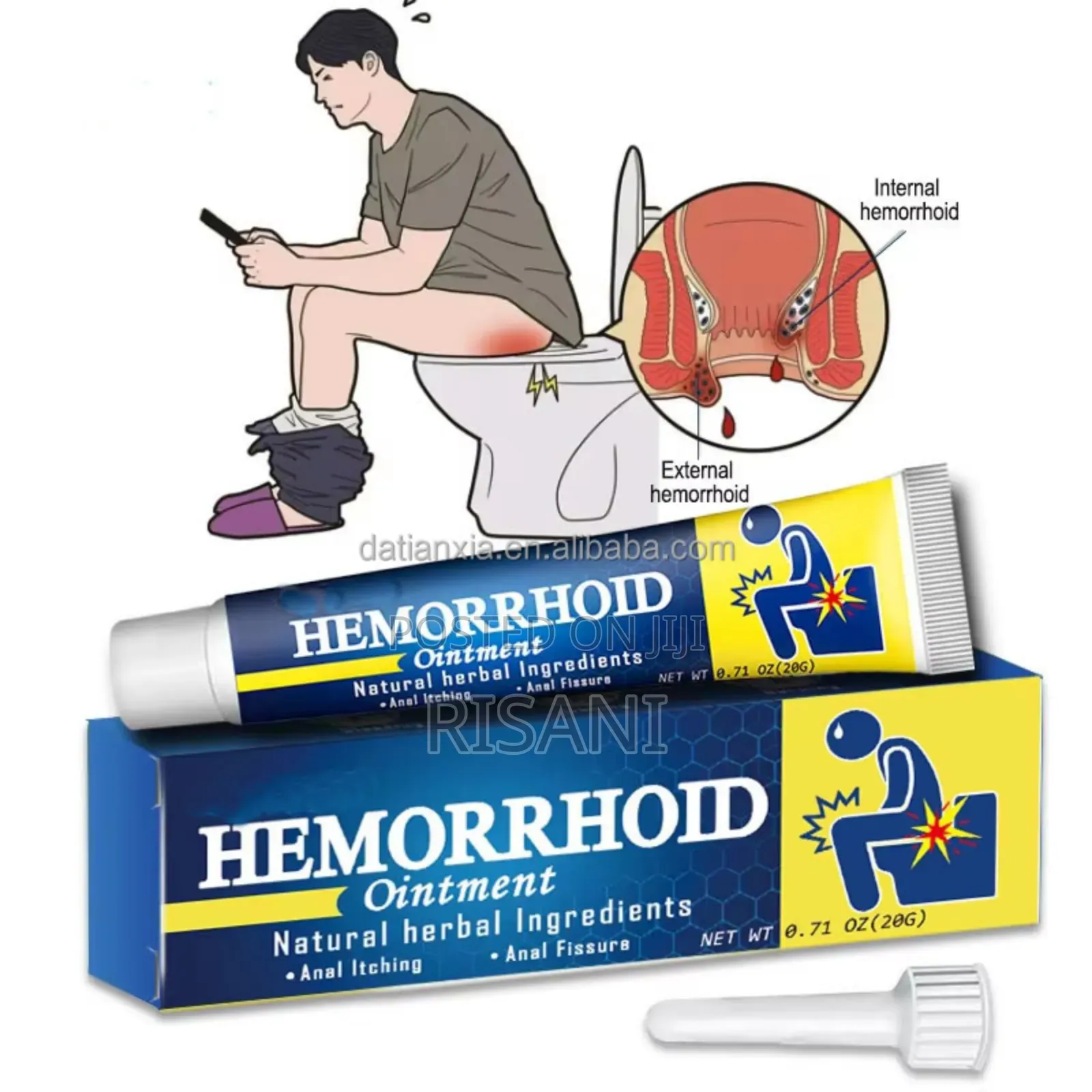 Hemorrhoids Healing Oilment With Herbal Ingredients