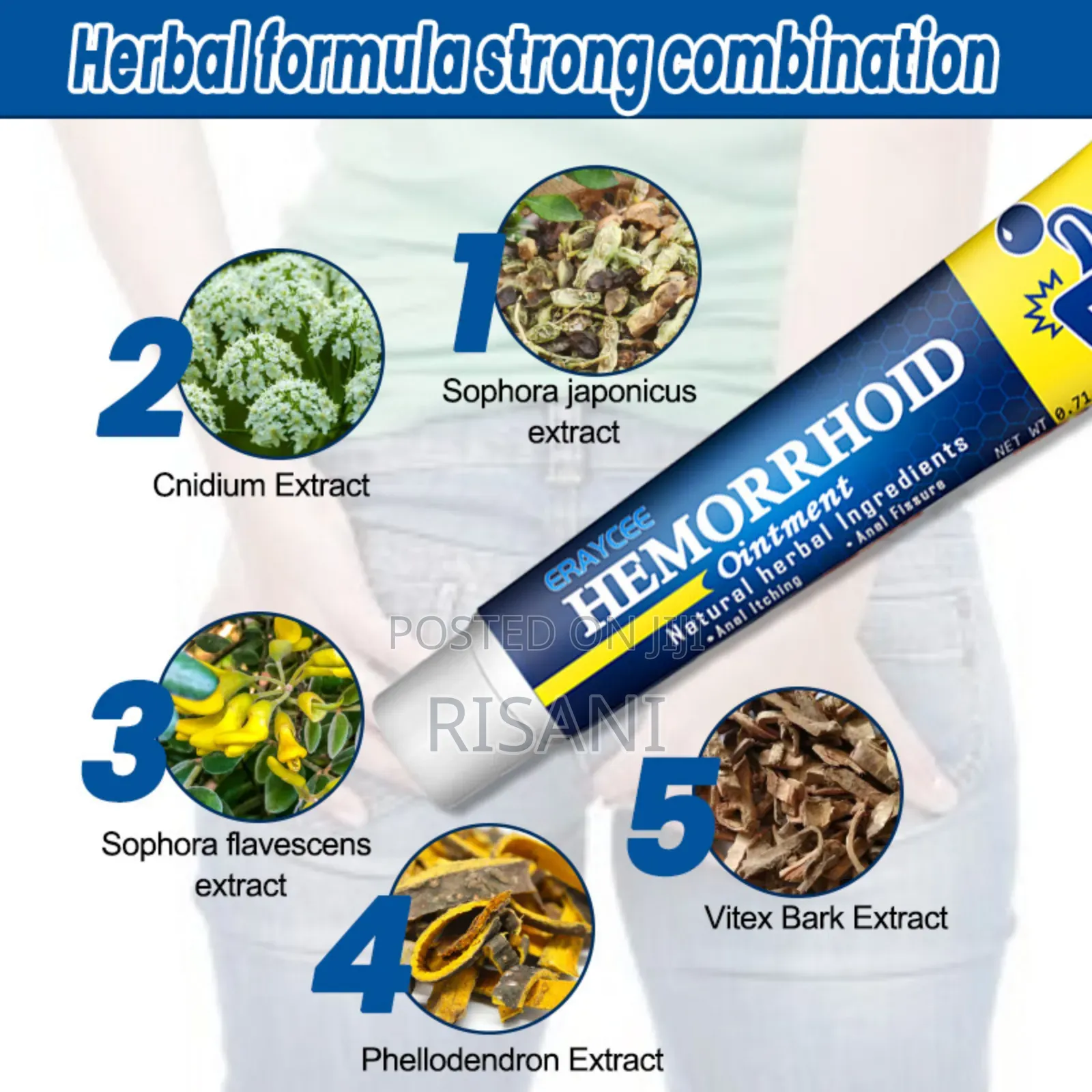 Hemorrhoids Healing Oilment With Herbal Ingredients