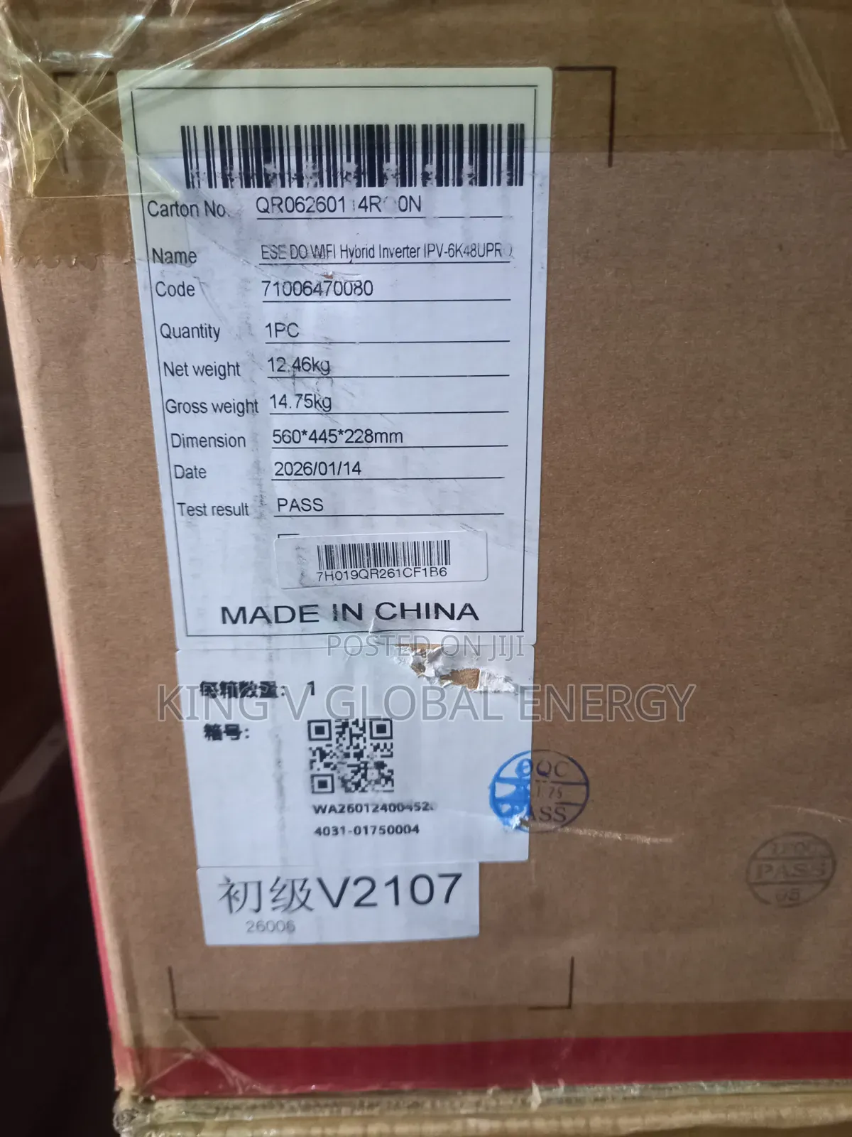 Itel 6kva/48v Solar Hybrid Inverter