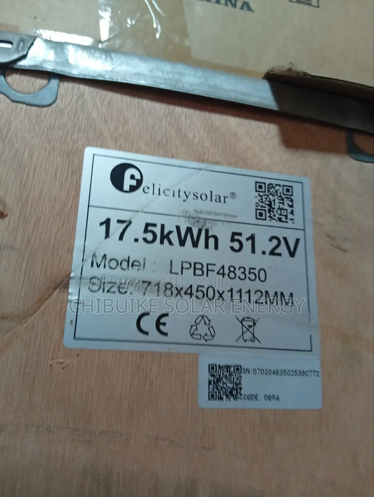Felicity Solar Lithium Ion Batteries 17.5kwh 51.2v