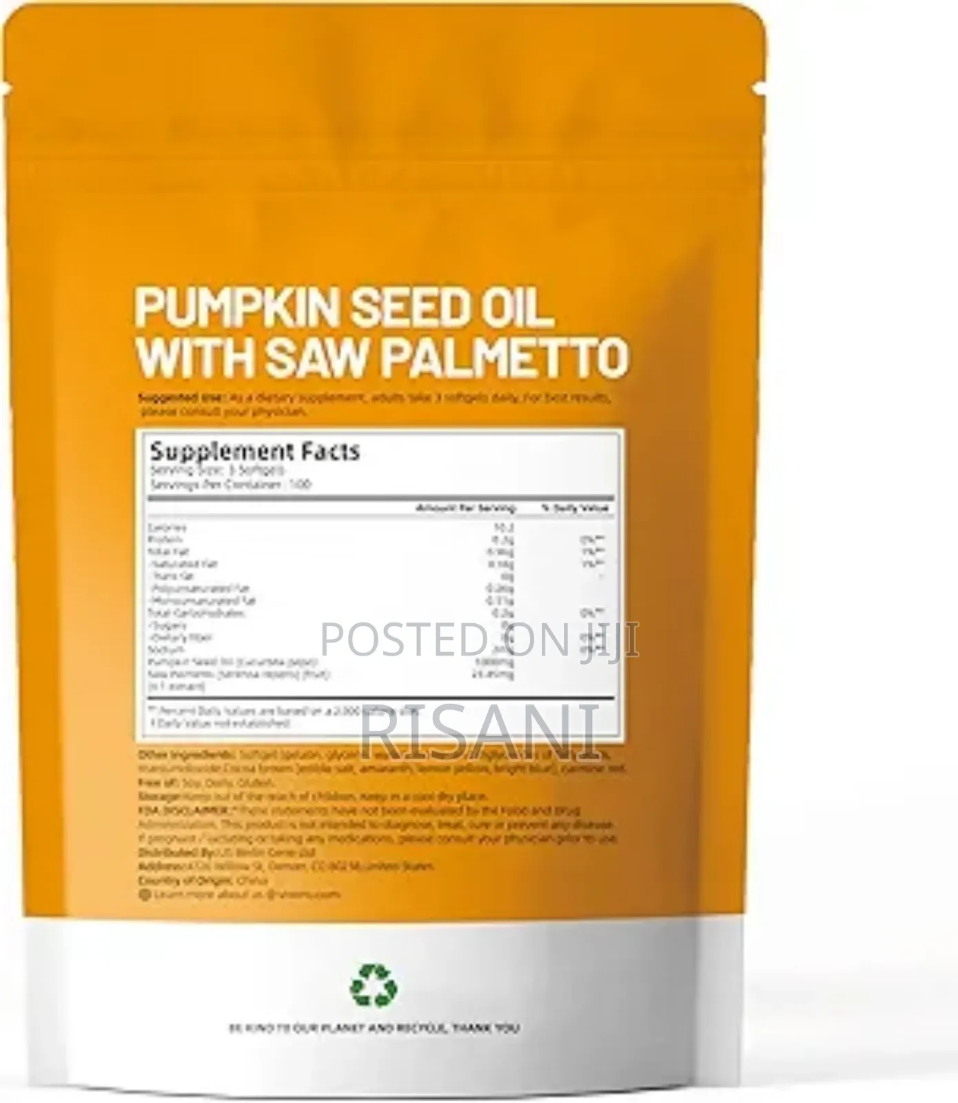 Pumpkin Seed Oil With Saw Palmetto Supports Prostate Health
