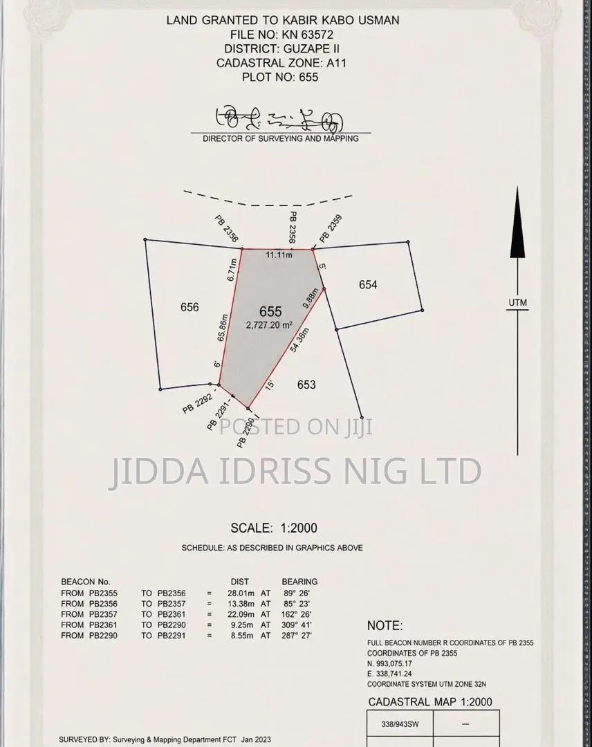 Prime Guzape Ii Residential Plot for Sale – 2,727sqm