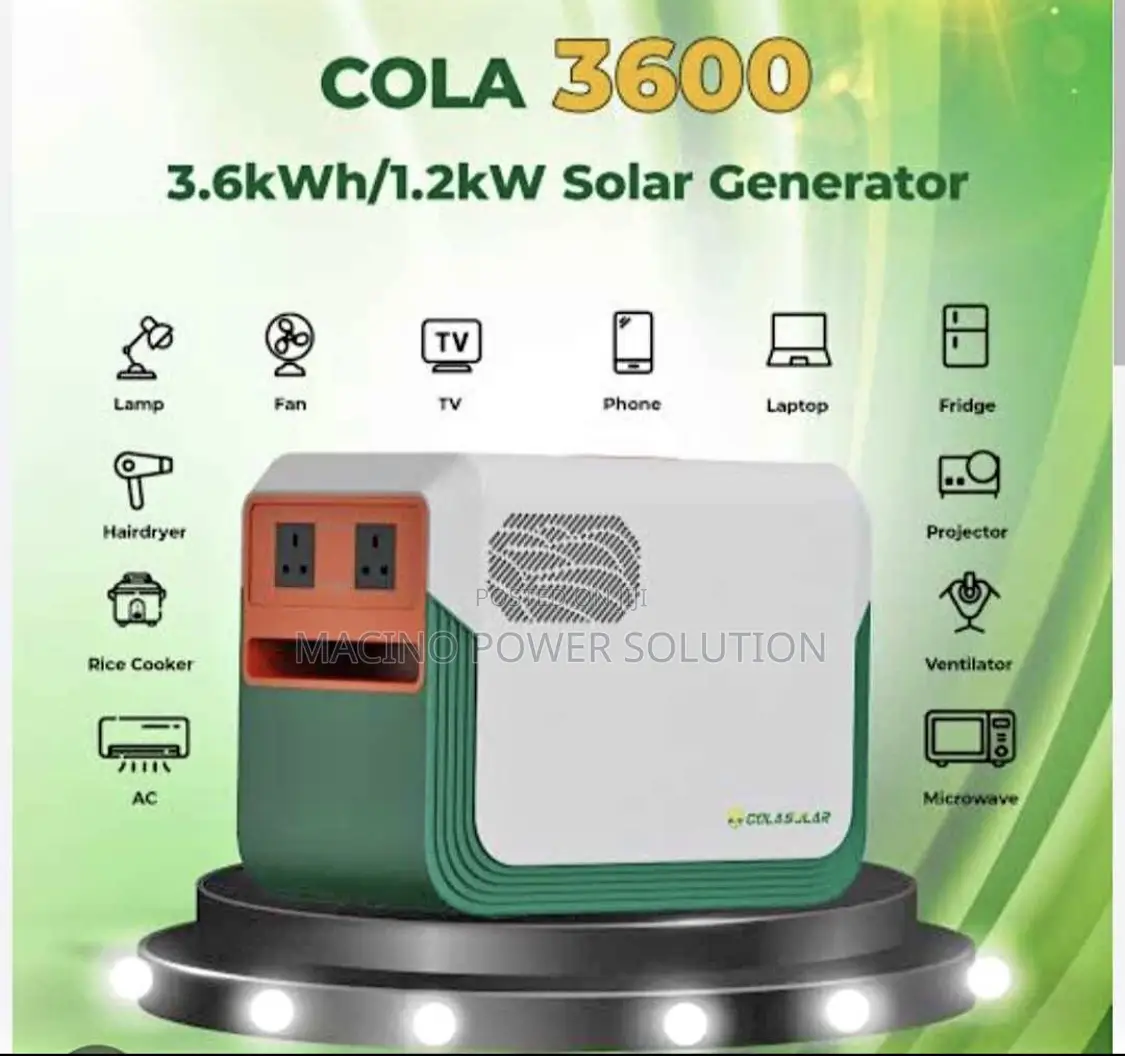 Cola 3.6kwh Solar Generator