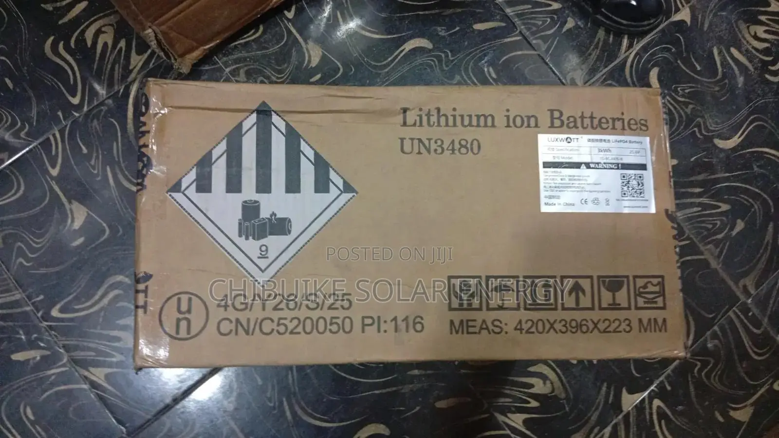 Luxwott Solar Lithium Ion Batteries 3kkwh/24v