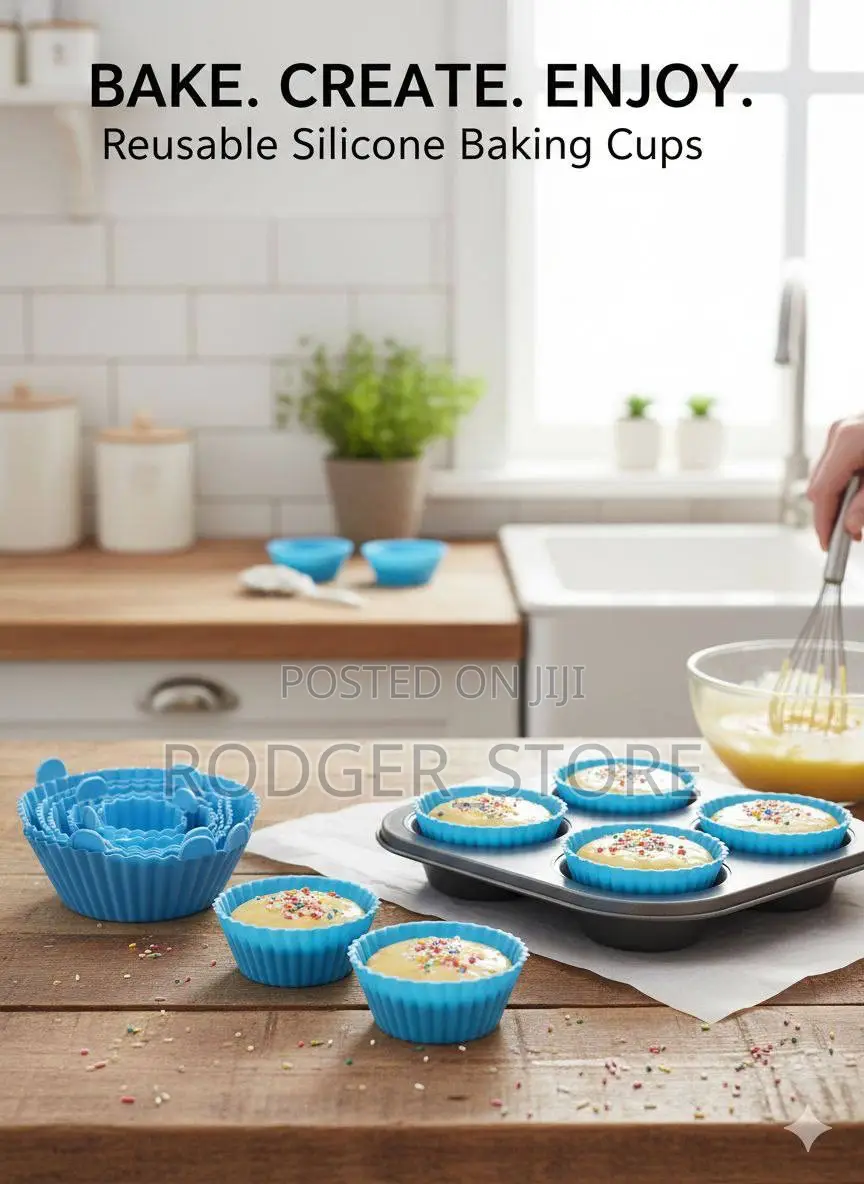 6 in 1 Reusable Silicone Baking Cups/Airfryer Liner