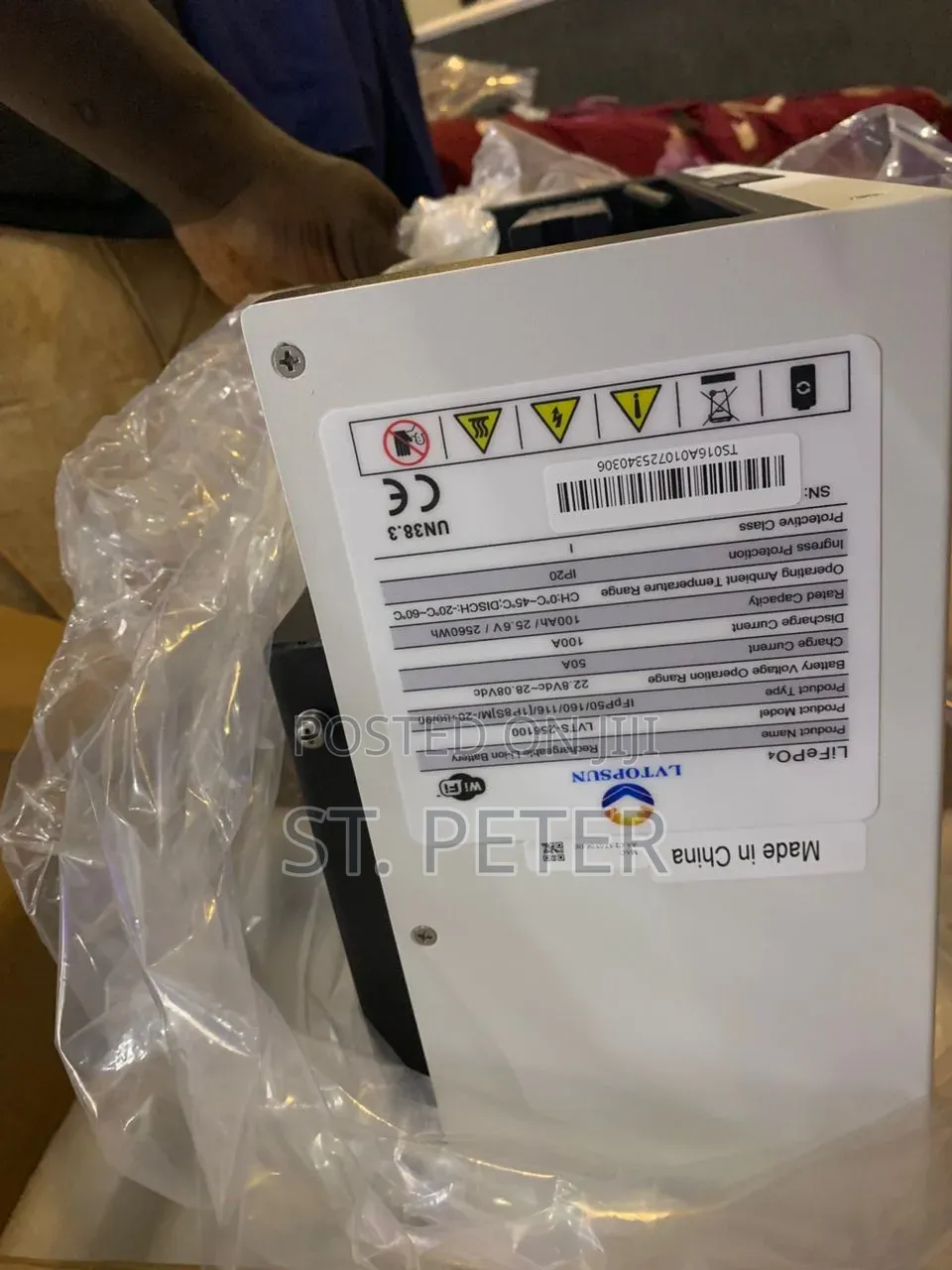 2.56kwh 24v Lvtopsun Lithium Battery (Lifepo4) – 100ah