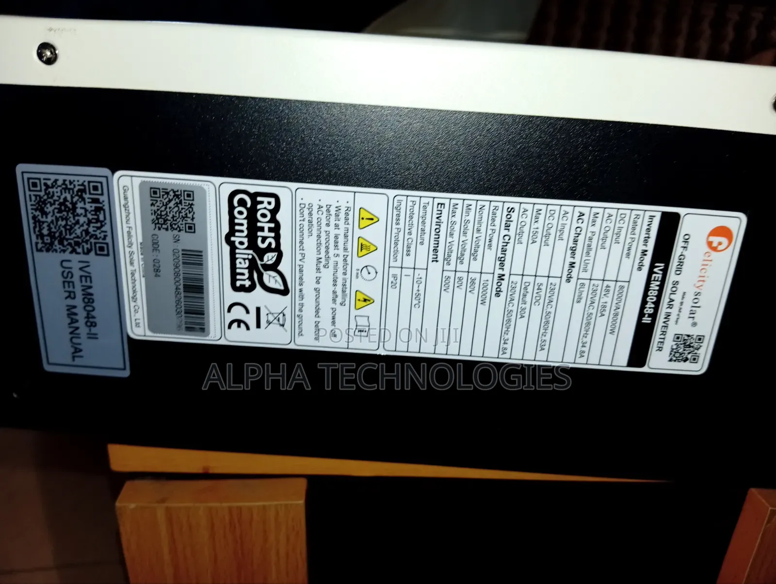 Felicity Solar 12000watts Inverter With Inbuilt Wifi