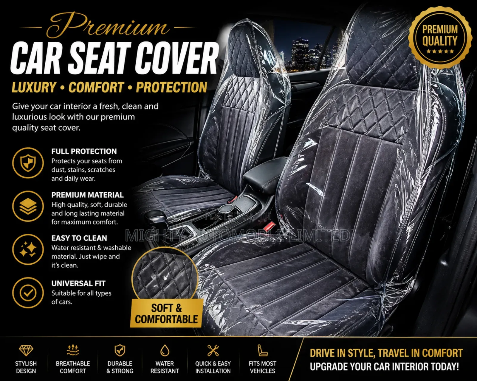 Universal Luxury Car Seat Cover– Comfort Meets Protection