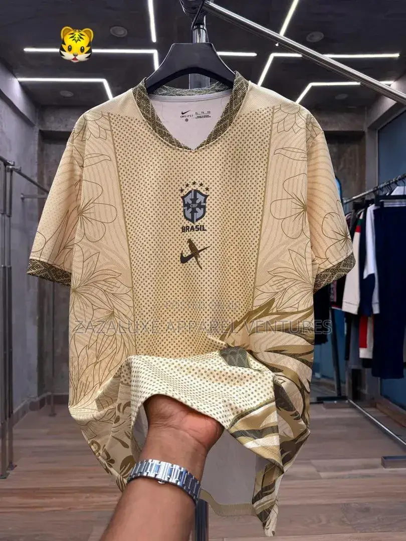 Luxury Gold Brazil Jersey
