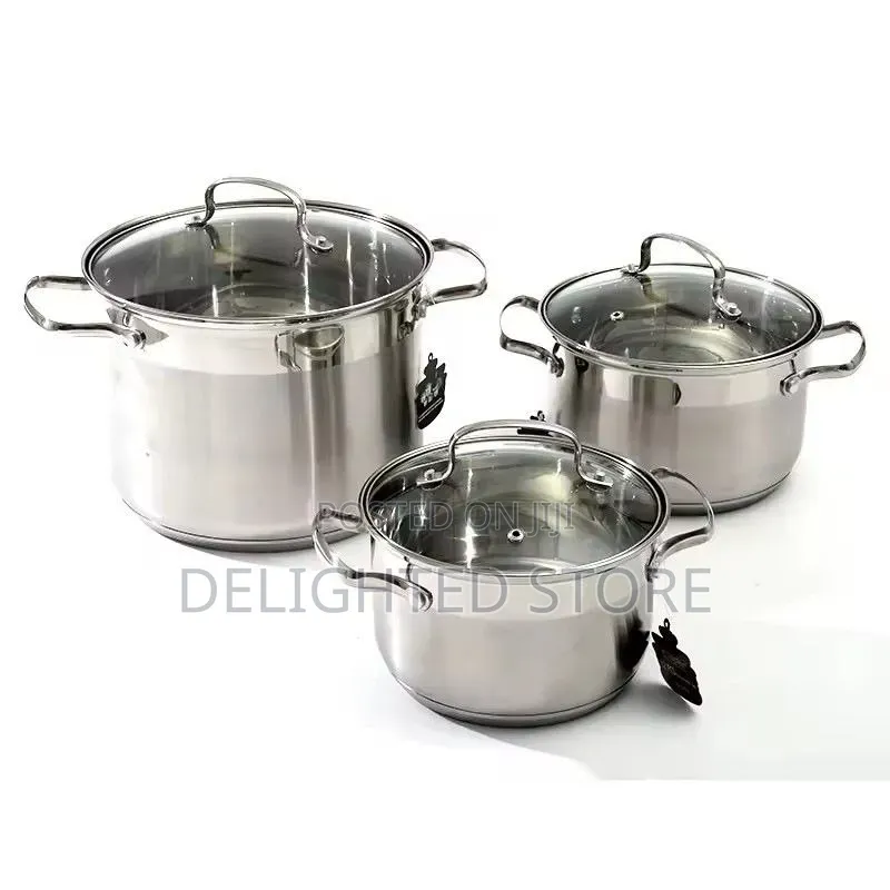 12pcs Original Zepter German Stainless Steel Double Bottom Kitchen Pot