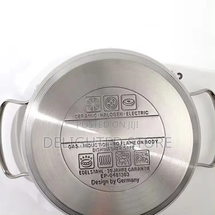 12pcs Original Zepter German Stainless Steel Double Bottom Kitchen Pot