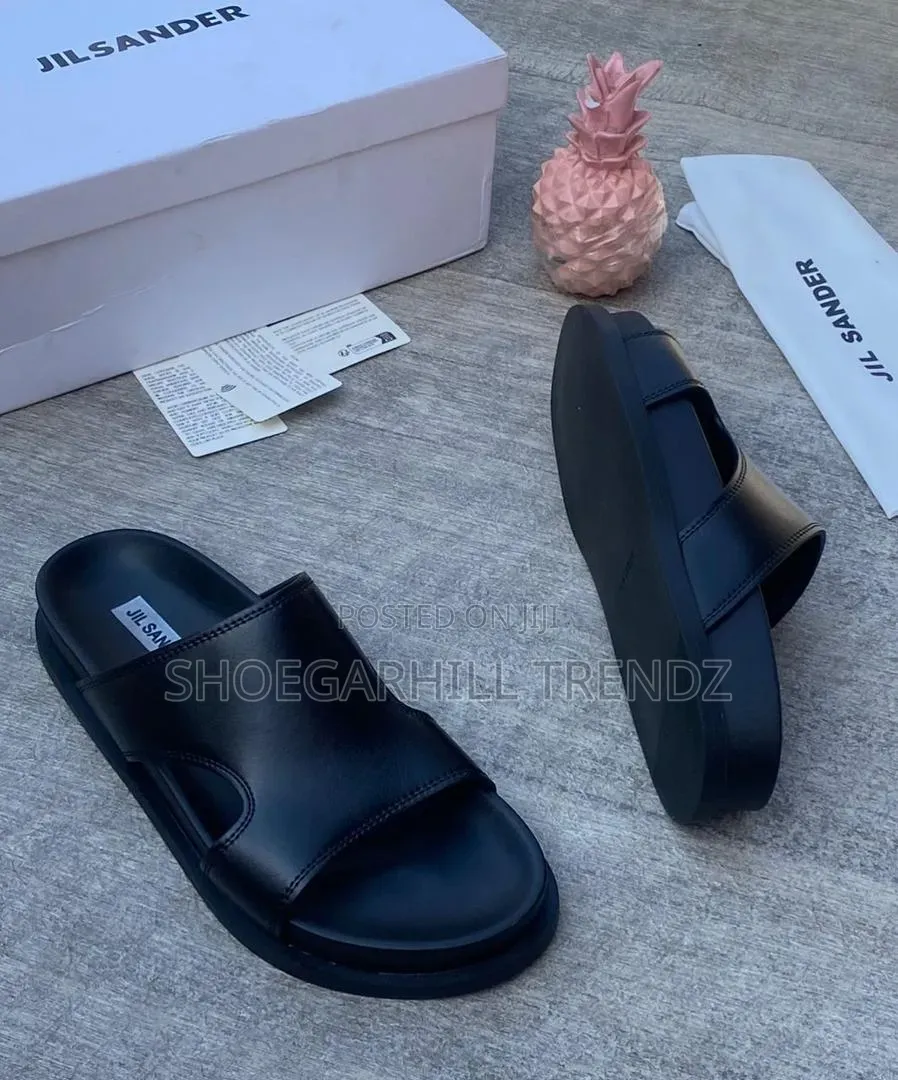 Jil Sander Slipon Palm Slippers in 3 Colours